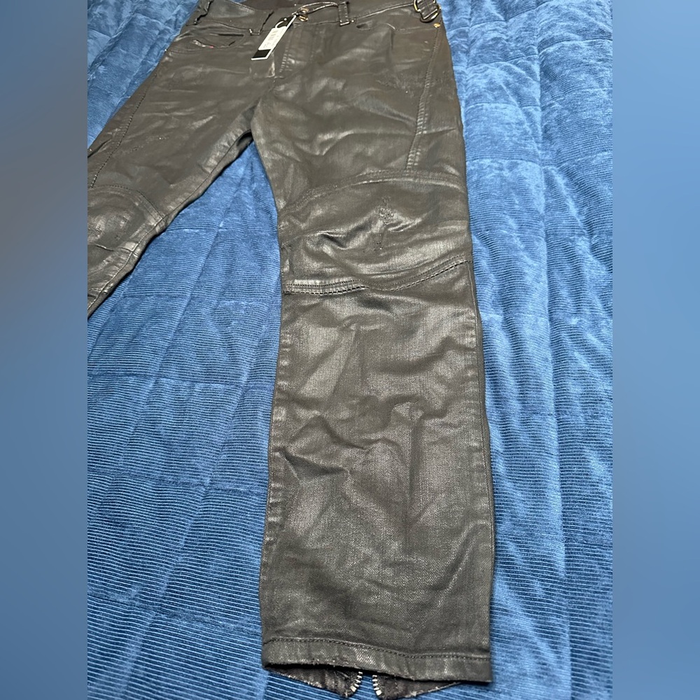 Diesel wax coated moto jogg jeans sz 31 NWT - Picture 6 of 15